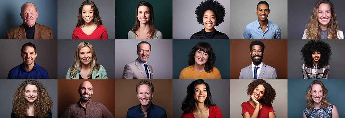 Portraits of diverse consumers